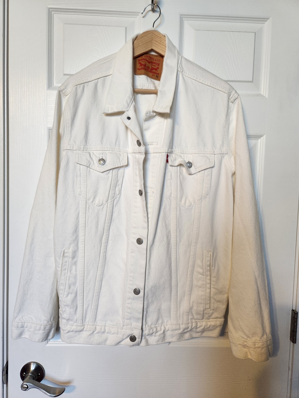 Levi's Men's White Denim Trucker Jacket